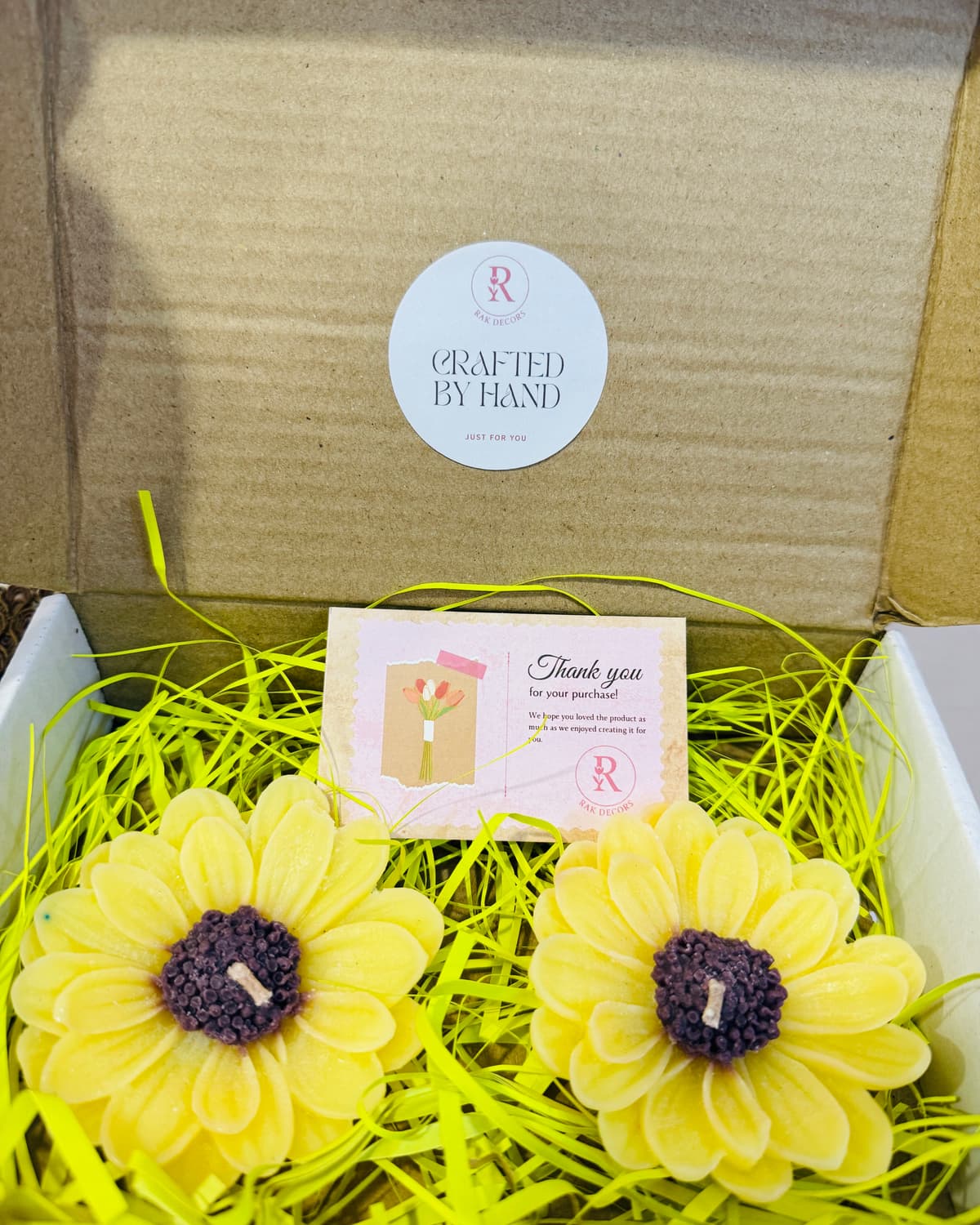 Bloomy Sunflower Candle (Set of 2)