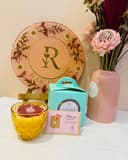 Sunflower in Crystal Glass Candle 3