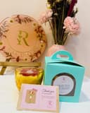 Sunflower in Crystal Glass Candle 4